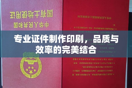 沙田专业证件制作印刷，品质与效率的完美结合