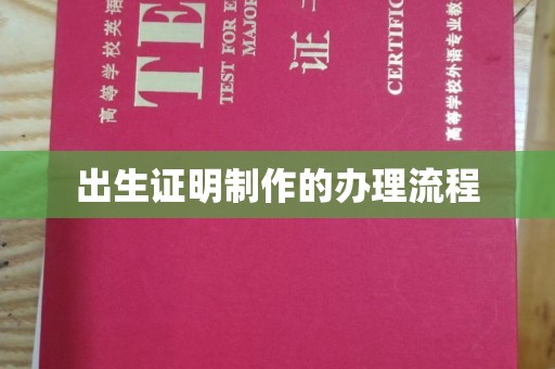 沙田出生证明制作的办理流程