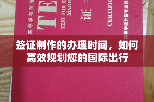 沙田签证制作的办理时间，如何高效规划您的国际出行