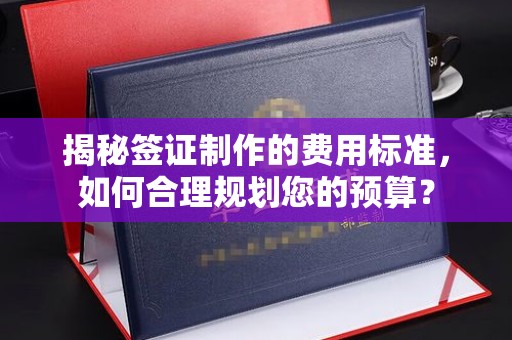 沙田揭秘签证制作的费用标准，如何合理规划您的预算？
