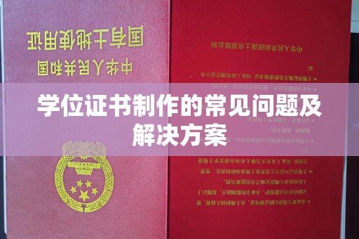 沙田学位证书制作的常见问题及解决方案