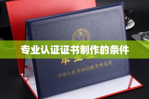 沙田专业认证证书制作的条件
